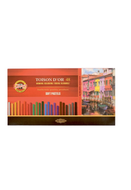 Estojo Giz Pastel Seco Carre c/48 8586 Koh-I-Noor